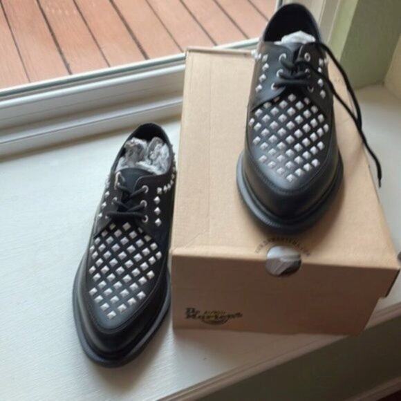 Dr. Martens Willis Studded Creepers Black 7.5 - Picture 6 of 11